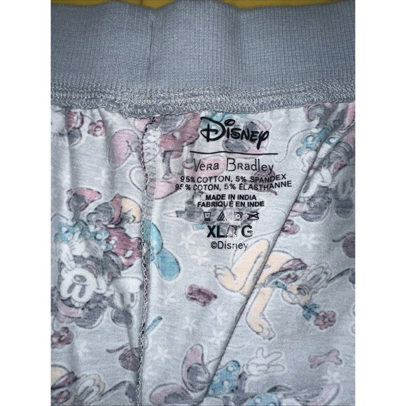 VERA BRADLEY DISNEY BANDED JOGGER PAJAMA PANTS:MICKEY MOUSE FAMILY FUN XL - Picture 5 of 7